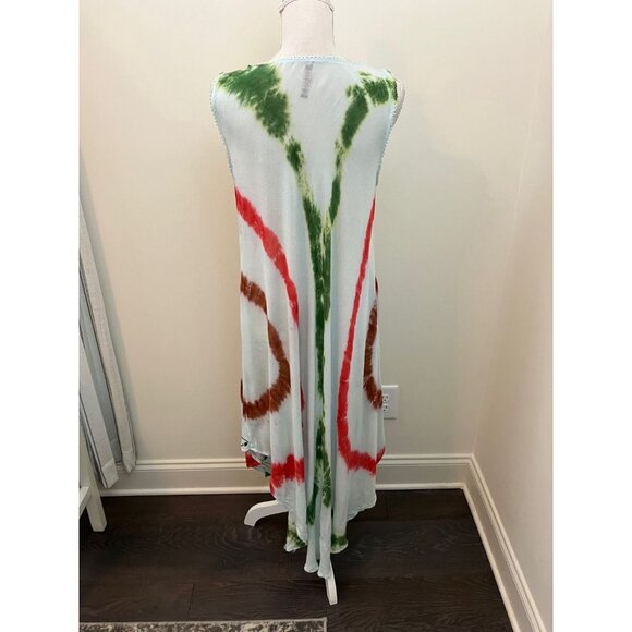 Red Sky Sleeveless Multicolor Loungewear Dress One Size - Picture 2 of 5